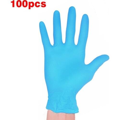 100pcs Disposable Nitrile gloves Beauty tattoo protective gloves Labor insurance Neutral / industrial gloves for home