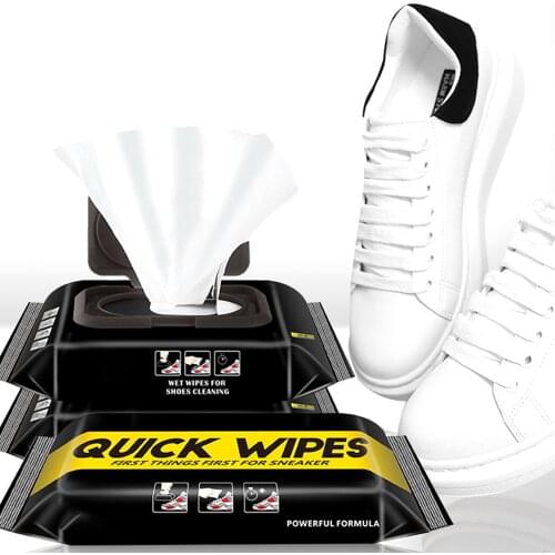 30PCS Disposable Shoe Wipes Small White Shoe Artifact Cleaning Tools Care Shoes Useful Fast Scrubbing Quick Clean Wipes