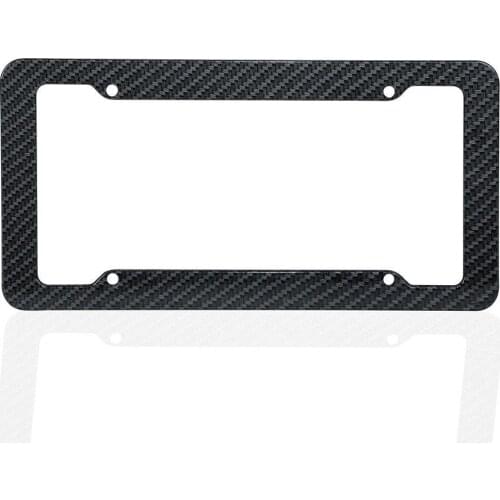 1pc Car Carbon Fiber Style License Plate Frames Front Rear & Car Honda Accessori Universal For Toyota Nissan K6Z0