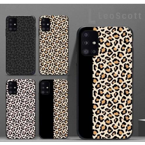 Luxury Leopard Print Pattern fashion Phone Case For Samsung A50 A51 A71 A20E A20S S10 S20 S21 S30 Plus ultra 5G M11