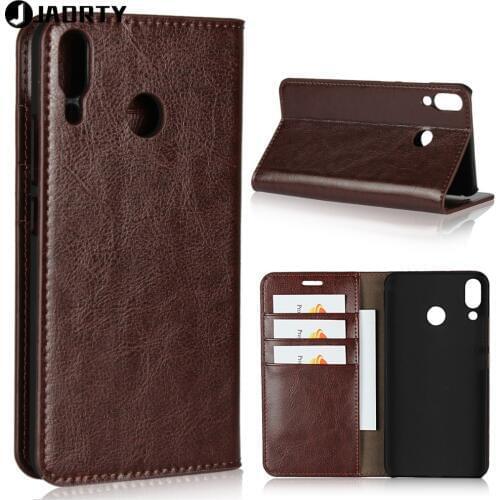 Luxury Genuine Leather Wallet Case Cover For Asus Zenfone 5z ZS620KL Phone Accessory Flip Cover Protective Case