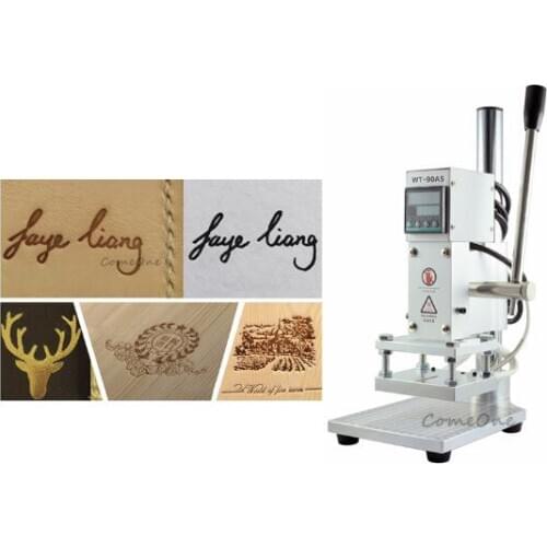 Hot Foil Stamping Machine Manual Bronzing Machine for PVC Card leather paper embossing Logo Heat Press Stamping Machine 110V220V