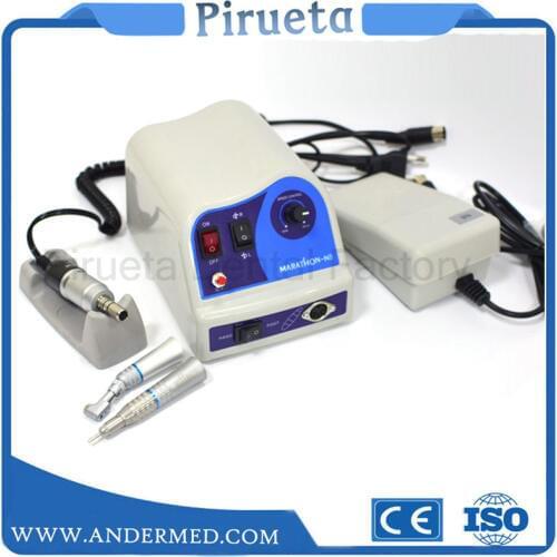 Dental LAB Marathon N8 Micromotor Micro motor 45,000RPM Handpiece Lab Equipment Polisher with Straight Slow Handpieces