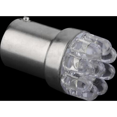 Universal Auto Car Bulb Lamp White LED Turn Signal Light G18/BA15S 67 5007 9LED 1156 Vehicle Reverse Bulb Light Car Accessories