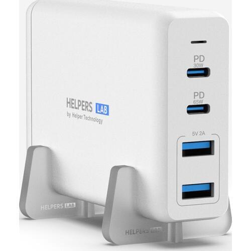 USB-C 65W + 30W PD3.0 PPS Travel Charger Adapter with Type-C PD For Macbook XiaoMi HP Dell XPS iPhone 11 pro Note10+ and more