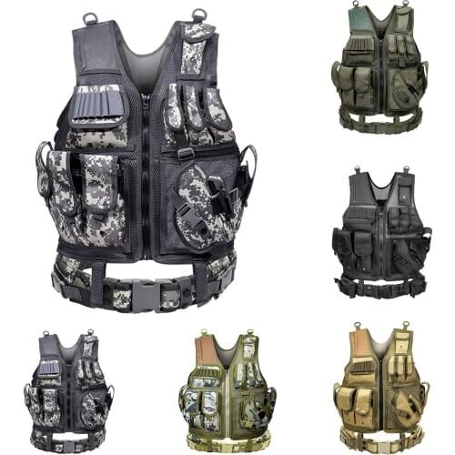 Military Tactical Vest Camouflage Bulletproof Combat Armor Tops Army Soldier Equipment Special Forces Military Uniform