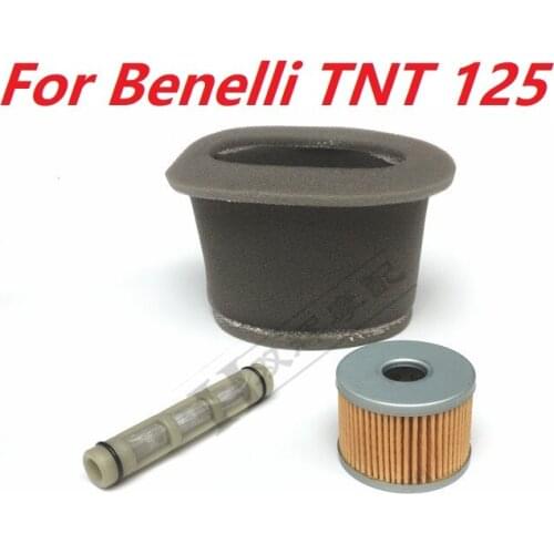 125cc Motorcycle air filter engine oil cleaner for QJIANG TNT125 TNT135 Tornado Naked T 125 / TNT 125 135 BJ125-3E