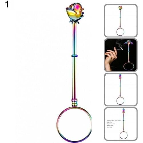 Lightweight Useful Gentleman Smoking Clip Rack Copper Smoking Finger Ring Reusable for Home