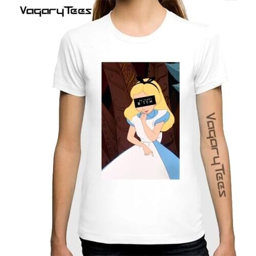 2020 Harajuku Summer Cartoon Princess Print T Shirt Women O-Neck Punk aesthetic T-shirt vintage Casual Streetwear Tops Tshirt