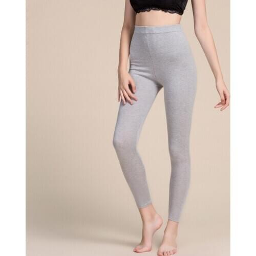 Silk cashmere Leggings womens mulberry silk knitting thickened warm wool autumn pants mid waist cotton wool pants 7057