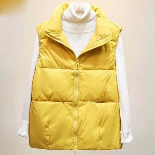 Spring Autumn Women 90% White Duck Down Vest Waistcoat Soft Warm Thin Ultra Light Waistcoat Jacket Female Portable Vest Coat
