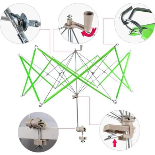 Umbrella Swift Yarn Winder Ball Winding Woolen Yarn Holder DIY Knitting Tool