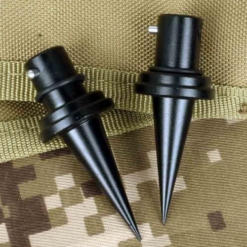 2pcs Bipod Spike Quick Change Aluminum Feet Replacement Fit for Atlas Bipod Fixed needle Tripod accessories Hunting Supplies