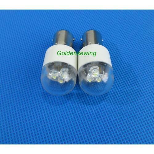2 PCS LED Light Bulb #BA15D 220V For Singer 221 Featherweight, 222, 301 Sewing Machine