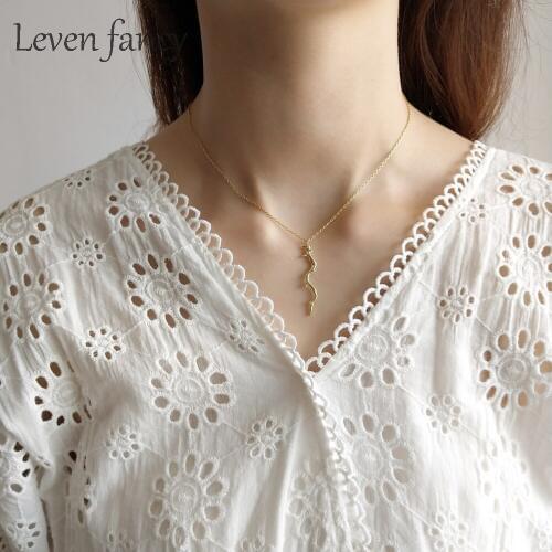 925 Sterling Silver Tree Branch Necklace Female Models Clavicle Chain Fashion Jewelry Necklace Choker Girls Ladies Birthday Gift