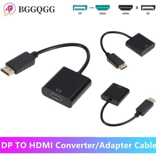 BGGQGG DP to HDMI Adapter DP Male to HDMI Female Video Audio Converter for PC Laptop Projector Display Port to HDMI Adapter