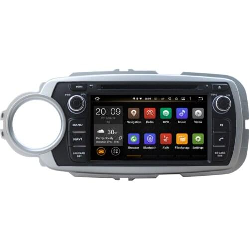 Android 8.0 Octa Core 4GB RAM Car GPS Navigation For Toyota Yaris 2011- Left Hand Driving Bluetooth CD DVD Multimedia Player