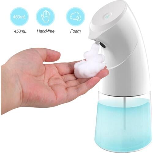 Automatic Soap Dispenser Foaming Infrared Motion Sensor Hand Sanitizer 450ml Portable Touchless Soap Dispenser Bathroom Product