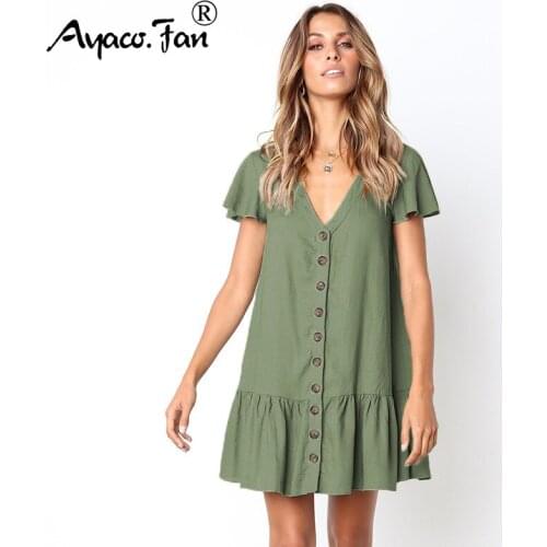 Летние платья с рукавами Ayaco.Fan China At AliExpress