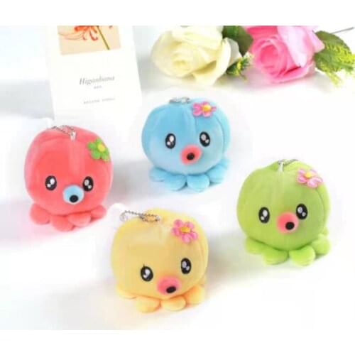 7cm Cute Octopus Doll Key Chain Backpack Pendant Octopus Plush Doll Wedding Birthday Giftdant