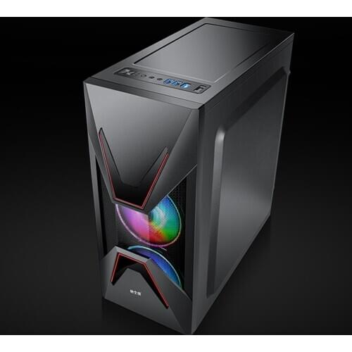 Desktop Computer Case ATX Full-view Side Transparent PC Case Support ATX/Micro ATX 155mm CPU Cooler/350mm Graphics Card For Game