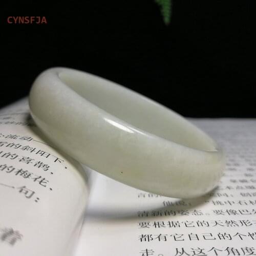 CYNSFJA New Real Certified Natural Jade Bangle Chinese Guizhou Carbonate Womens Jade Bracelets 59mm High Quality Elegant Gifts