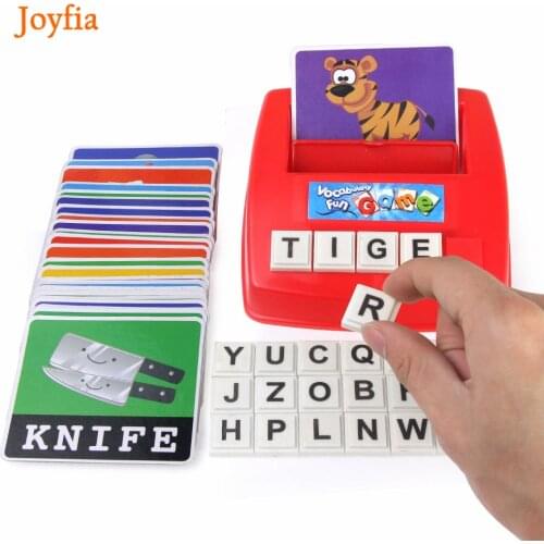 Spelling English Alphabet Letter Game Learning Matching Letters Puzzle Card Educational Toys For Children Learning Toy Kid Gift