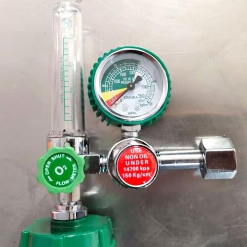 Oxygen Pressure Gas Regulator Inhaler O2 Pressure Reducer Oxygen Gauge Flow