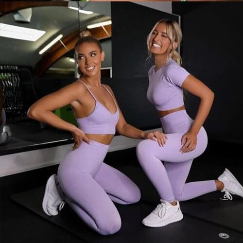 High Waist Yoga Set Gym Clothing Workout Clothes For Women Tracksuit Gym Set Seamless Sport Outfit Yoga Fitness Suit
