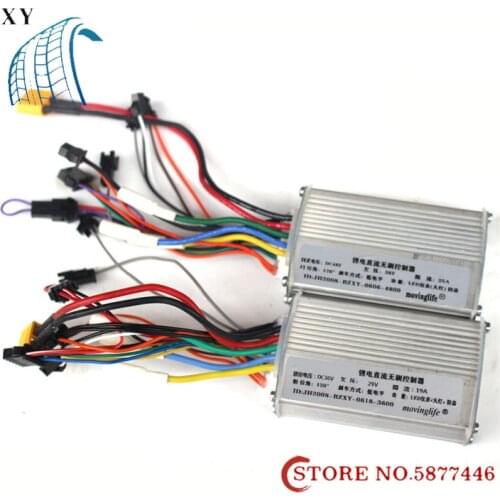 XY Movinglife Brushless Controller 36V/48V Aluminium Alloy E-Bike Brushless Motor Controller for Electric Bicycle Scooter