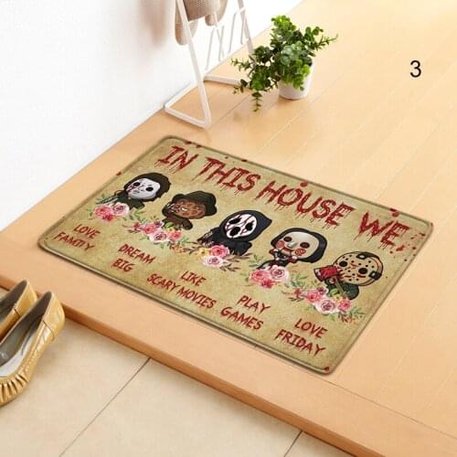 Creative Letter Printed Doormat Multi-purpose Absorbent Non-Slip Blanket for Kitchen Bedroom Bathroom SDF-SHIP
