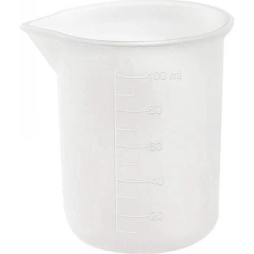 100ML 3.38oz Kitchen Measuring Cup Silicone Mixing Cup Baking Measuring Tool Reusable Measuring Cup Pastry Baking Tool