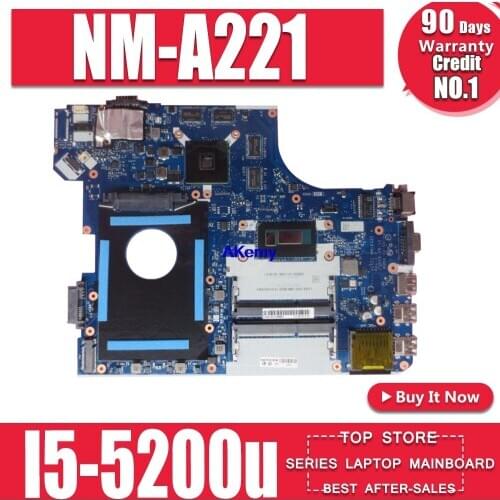 NM-A221 motherboard For Lenovo Thinkpad E550 laptop motherboard I5-5200u mainboard Test original motherboard PM