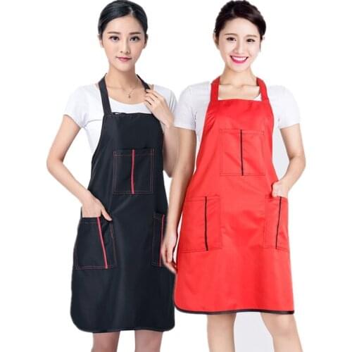 Barber Shop Hairdressing Smock Hairdresser Dyeing Cutting Hair Three Pockets Apron Manicure Flower Shop Cafe Kitchen Work Apron