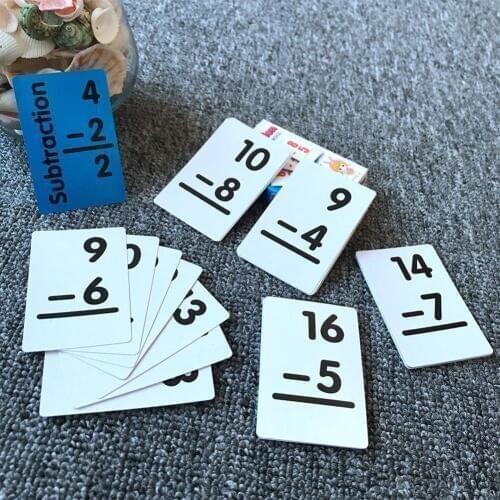Children Cognitive Card Early Education Add Subtract Math Learning Training And Arithmetic Card Intelligence Toy Divide Mul H2G2