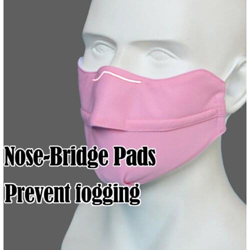 Pink Face Mask Adult Anti-fog Breathable Mouth Cover Masks Washable 3d Designer Unisex Protection Masks Facemask Ear Bandage
