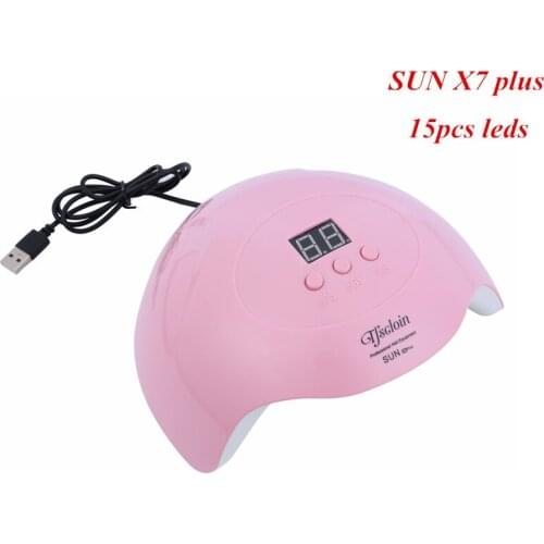 TFSCLOIN 45W UV Lamp for Nails 15pcs Led Lamp with Portable Digital Display Nail Dryer 3 Timing Modes for Manicure Nail Art Tool