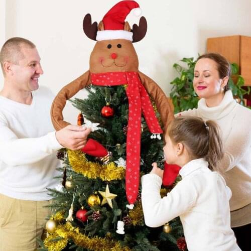 Big Size Christmas Tree Decorations Elk Tree Topper Hanging Xmas Ornaments Home Decor Party Supplies Happy New Year 2022 Gift