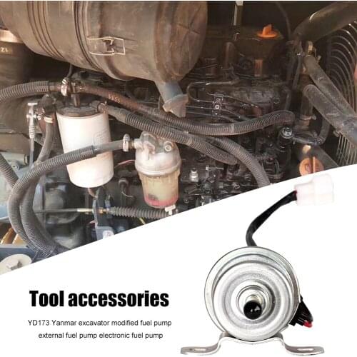 External Fuel Feed Pump Metal Electronic Fuel Pump for Yanmar 3TNV88-NHB NHBB Engine Mini Excavator 129612-52100