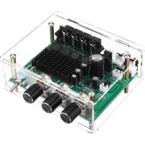 XH-M570 80Wx2 Stereo Amplifier Audio Board TPA3116D2 Digital Amplifier Sound Preamplifier Tone High Power DC12-24V