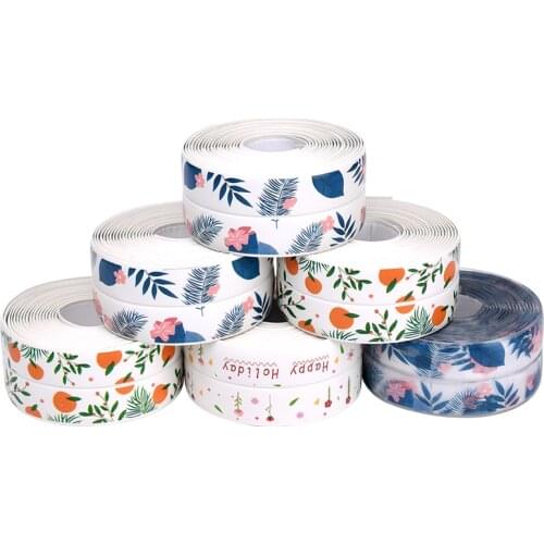 1PC Bathroom Shower Sink Bath Waterproof Silicone Tape PVC Nano Mildew Sealing Strip Wall Stickers for Kitchen Stove Toilet Gap