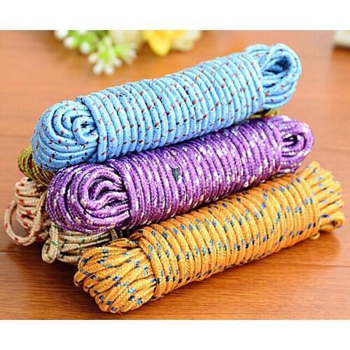 10 meters/ 11yd Multifunctional washing - line nylon skid windproof clothes airing rope outside the clothesline