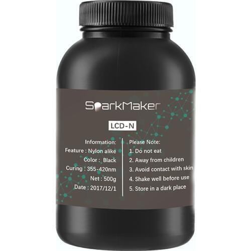 Sparkmaker 3d Filament Uv Resin LCD/SLA 3d Printer Printing Materials Print Dently Jewelry 500g/Bottle 405nm Uv Resin Sla Resin