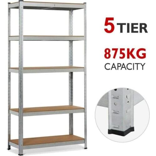 875kg Portable Multifunction 5 Layer Metal Shelf With 5 Shelves Dining Shelf Kitchen Trolley Household Storage Holders Racks HWC