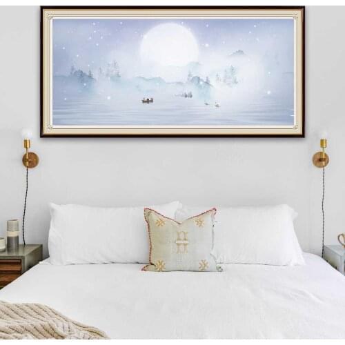 Diamond Embroidery Winter Landscape Diamond Painting Scenery Mountain Cross Stitch Mosaic Full Sqaure Round Drill Art Home Decor