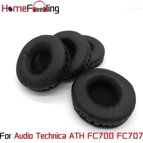 Homefeeling Ear Pads for Audio Technica ATH FC700 FC707 Headphones Super Soft Velour Sheepskin Leather Ear Cushions Replacement