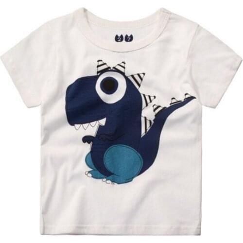 Childrens T-shirt 24M to 10T 100% Cotton Short Sleeves Printed Character Tees Tops 2017 Summer Boys Girls Childrens Clothing