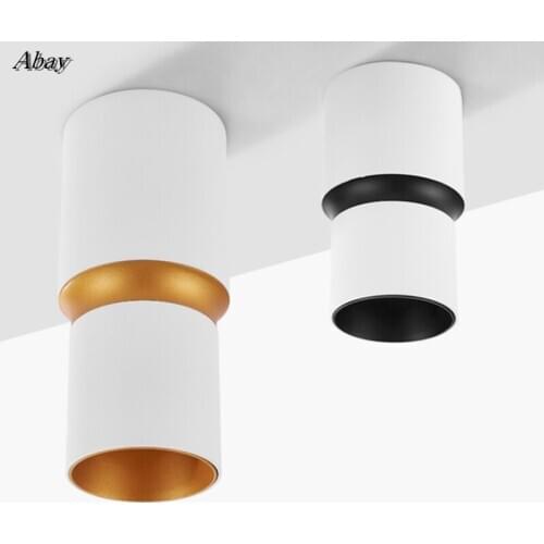 Surface Mounted Dimmable COB LED Downlights 7W 9W 12W 15W LED Ceiling Spot Lights AC85-265V LED Ceiling Lamps Indoor Lighting