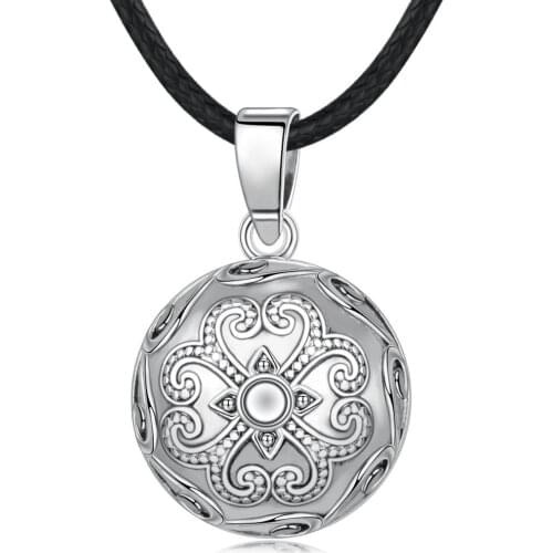 Eudora Copper 20mm unique Harmony ball Pendant Flower Chime Ball bola Necklace Angel caller Pregnant Jewelry Women gift 2020