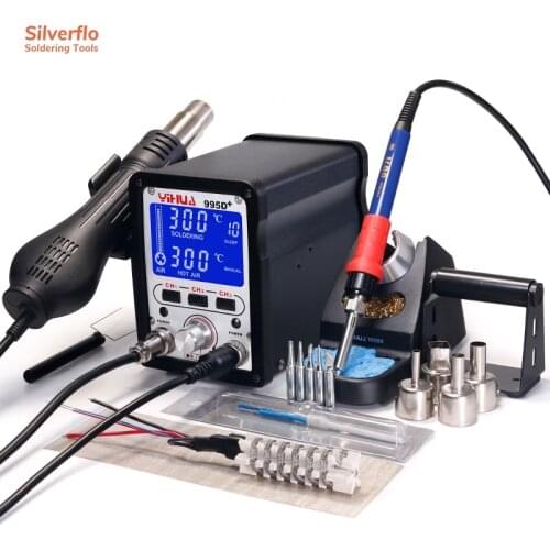 YIHUA 995D+ Multifunctional Soldering Station 750W Smd Rework Electronic Circuit repair Tool Bga Rework Station